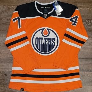 NWT Size 52 Adidas Primegreen Ethan Bear Edmonton Oilers NHL Hockey Jersey